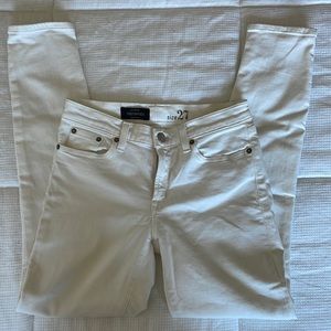 J. Crew Woman’s White Toothpick Jeans